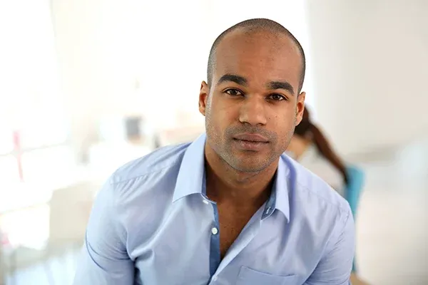 Man After Botox Treatment