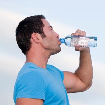 Chronic Pain Lockport IL Man Drinking Water
