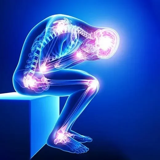 3D Graphic Of A Person With Pain